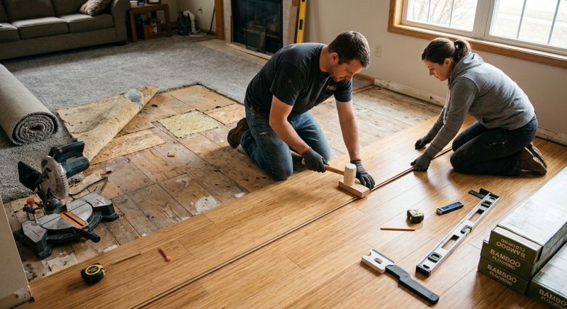 Bamboo Flooring Installation in Worcester, MA