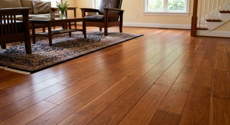 Cherry Floor Installation in Uxbridge, MA