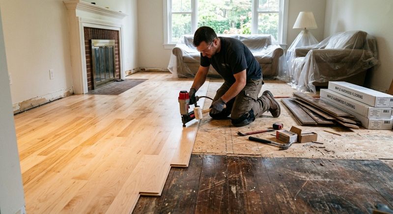 Maple Flooring Installation in Grafton, MA
