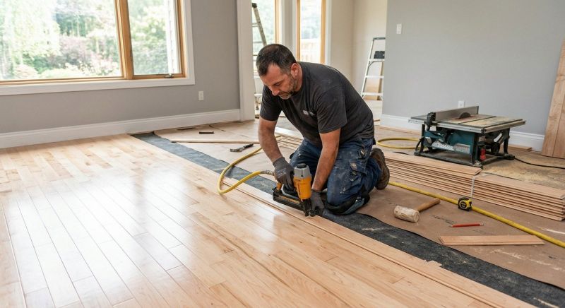 Maple Flooring Installation in Worcester, MA