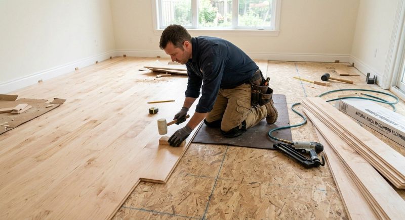 Maple Flooring Installation in Littleton, MA