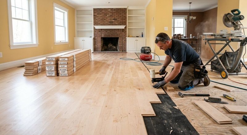 Maple Flooring Installation in Sterling, MA