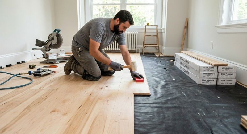 Maple Flooring Installation in Sturbridge, MA