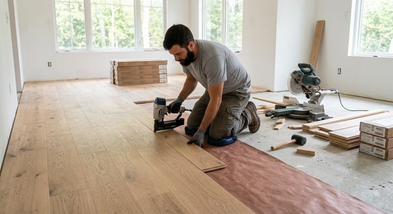 Oak Floor Installation in Webster, MA