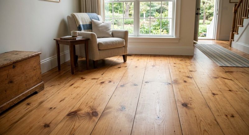 Pine Floor Installation in Worcester, MA