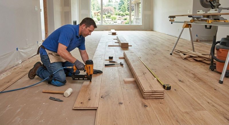 Plank Floor Installation in Worcester, MA