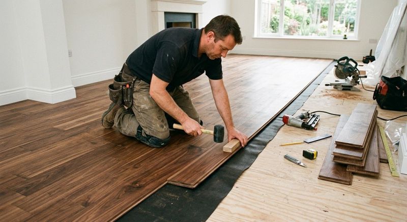 Walnut Flooring Installation in Worcester, MA