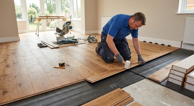 Wide Plank Floor Installation in Worcester, MA