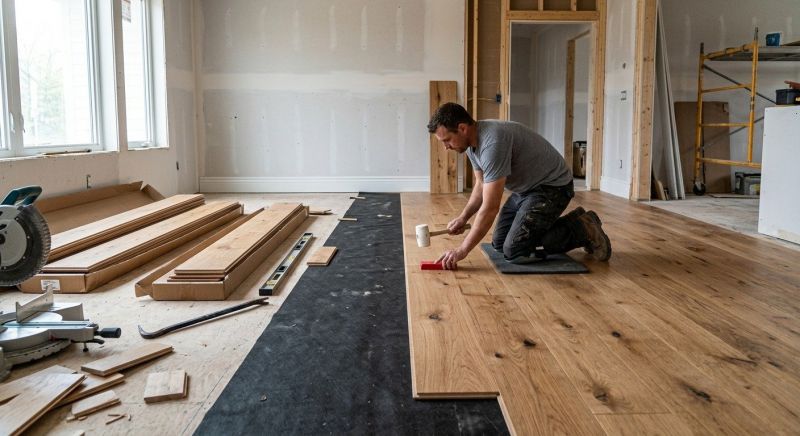 Wide Plank Floor Installation in Worcester, MA