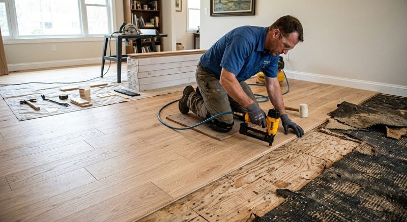 Wood Floor Replacement in Auburn, MA