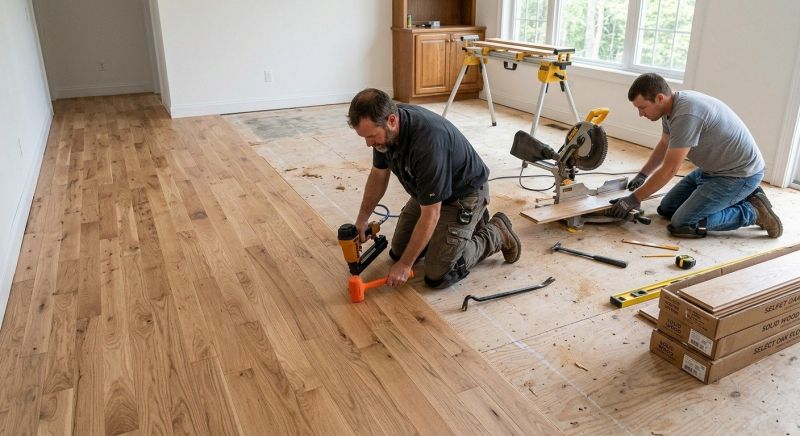 Wood Floor Replacement in Uxbridge, MA